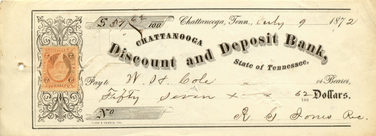 Discount & Deposit Bank 7-9-1872